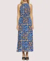 Lost + Wander Sorrento Romance Maxi Dress In Blue Floral Multi In Blue