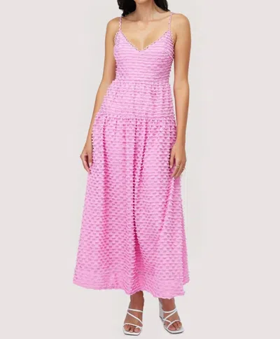 Lost + Wander Spaghetti Strap Maxi Dress In Pink In Multi
