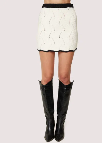Lost + Wander Spell On You Skirt In White/black In Multi
