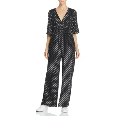 Lost + Wander Starry Night Womens Surplice Jumpsuit In Black
