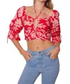Lost + Wander Still The One Crop Top In Pink Floral In Multi