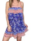 Lost + Wander Sunday Stroll Top In Blue Multi In Blue