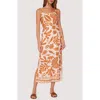 Lost + Wander Tropical Dream Maxi Dress In Brown-multi