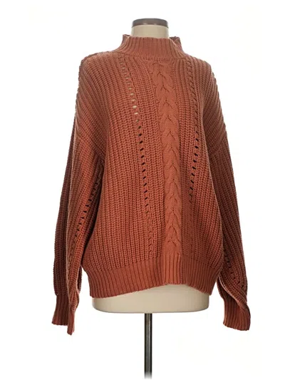 Pre-owned Lost + Wander Turtleneck Sweater In Brown