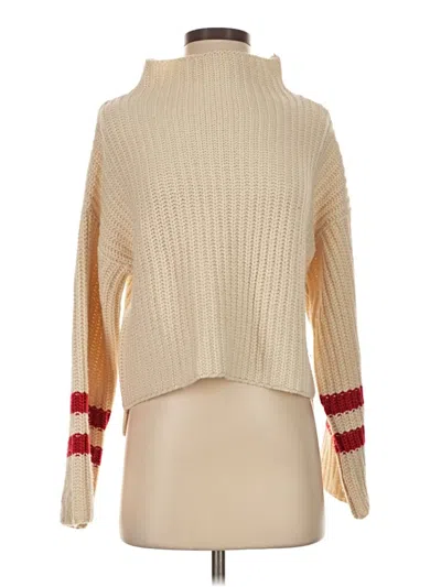 Pre-owned Lost + Wander Turtleneck Sweater In Tan