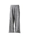 Lostshdws Distressed-script Track Pants In Gray