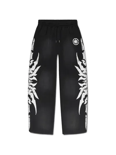 Lostshdws Graphic-print Trousers In Black