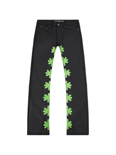 Lostshdws X Unttld Flower Bootcut Jeans In Black