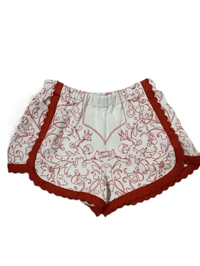 Lot Lace-trim Shorts In White
