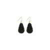 Lott. Gioielli Women's Black / Gold Black Earrings Amy Glassberry Cone S
