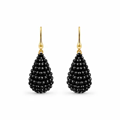 Lott. Gioielli Women's Black / Gold Cone S Earrings - Black - Amy In Black/gold