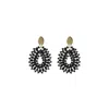 Lott. Gioielli Women's Black / Gold Robin Silk Crystal S Black Earrings