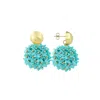 Lott. Gioielli Women's Blue / Gold Blue Earrings Daisy Flower Globe L