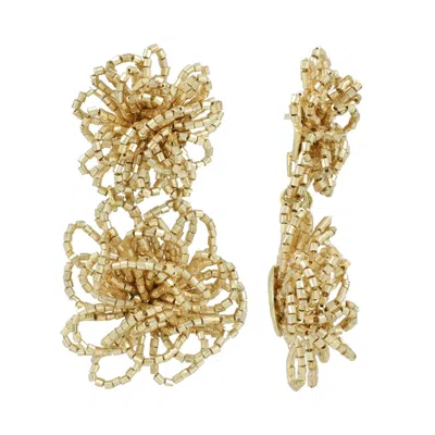 Lott. Gioielli Women's Double Knotted Earring - Gold - Maerle