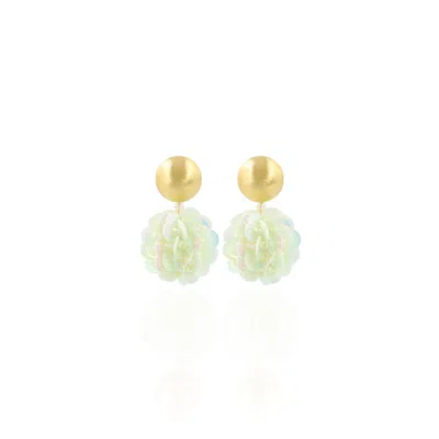 Lott. Gioielli Women's Fine Sequin Globe Earrings S - Pearl Mix - Sanne In Multi