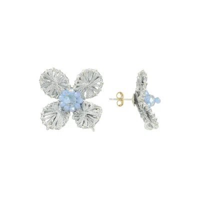 Lott. Gioielli Women's Flower Earring S - Silver - Aster