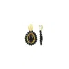 Lott. Gioielli Women's Gold / Black Black Earrings Berber Drop L