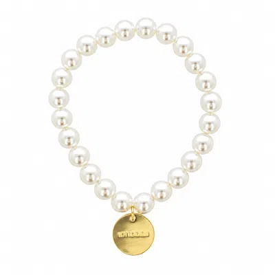 Lott. Gioielli Women's Gold Classic Pearl Bracelet S