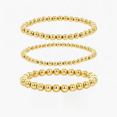 Lott. Gioielli Women's Gold Custom Set Chunky Balls Bracelet