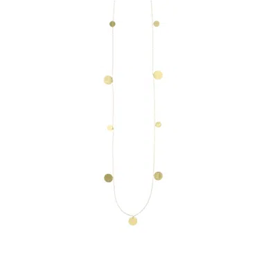 Lott. Gioielli Women's Gold Necklace Irregular Coins Brushed