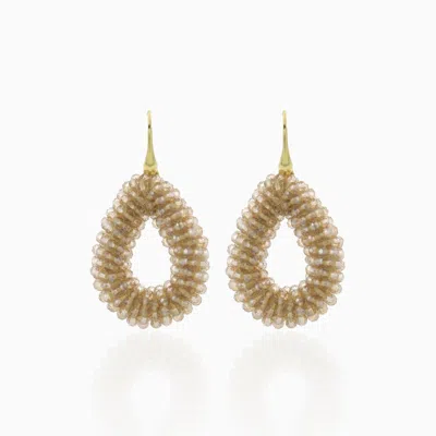 Lott. Gioielli Women's Gold / Neutrals Drop S Earrings - Soft Champagne - Berry