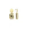 Lott. Gioielli Women's Golden Shadow Earrings Rectangle L