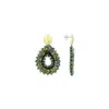 Lott. Gioielli Women's Green / Gold Metallic Green Silk Drop S Earrings - Robin