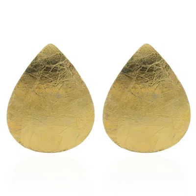 Lott. Gioielli Women's Leaf Earring L - Gold - Gemma