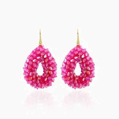Lott. Gioielli Women's Pink Drop S Raw - Fuchsia/purple - Marieke