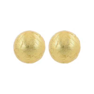 Lott. Gioielli Women's Round Double Stud Earring - Gold - Emilia