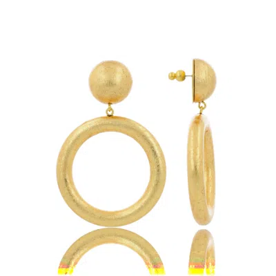 Lott. Gioielli Women's Round Hoop Earring - Gold - Giselle