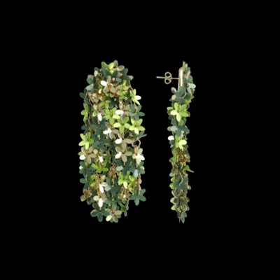 Lott. Gioielli Women's Sequin Flower Rain - Mixed Green