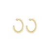 Lott. Gioielli Women's White / Gold Pearl Earrings Carli Creole
