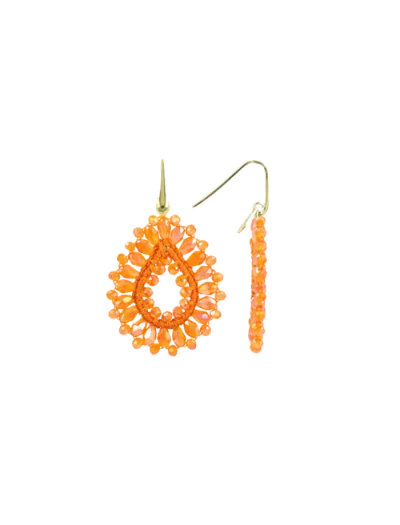 Lott.gioielli Ce Si Drop Crystal Small In Orange