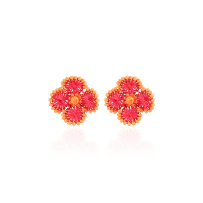 Lott.gioielli Ce Si Flower Earring S In Pink