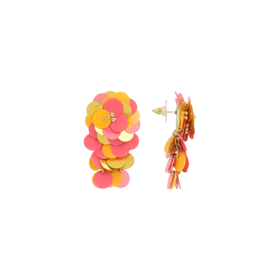 Lott.gioielli Ce Sq Sequin Flower Waterfall M In Multi