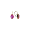 Lott.gioielli Ce Sw Oval Stone Hook M In Pink