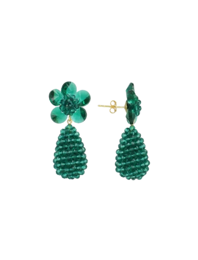 Lott.gioielli Glassberry Cone Xs Earrings In Light Ocean Green