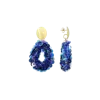 Lott.gioielli Sequin Drop Statement Earrings In Blue