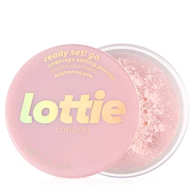 Lottie London Ready Set! Go Translucent Finishing Powder 15g - Brightening Pink In White