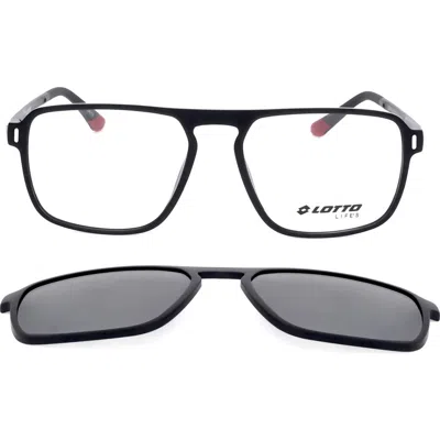 Lotto 54mm Rectangular Optical Glasses In Purple