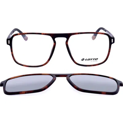 Lotto 54mm Rectangular Optical Glasses In Multi