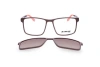 Lotto 55mm Rectangular Optical Glasses In Black