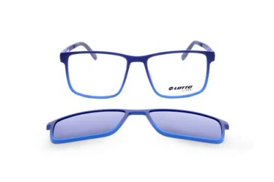 Lotto 55mm Rectangular Optical Glasses In Blue