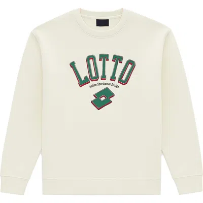 Lotto Legends Live Here Crewneck Sweater In White
