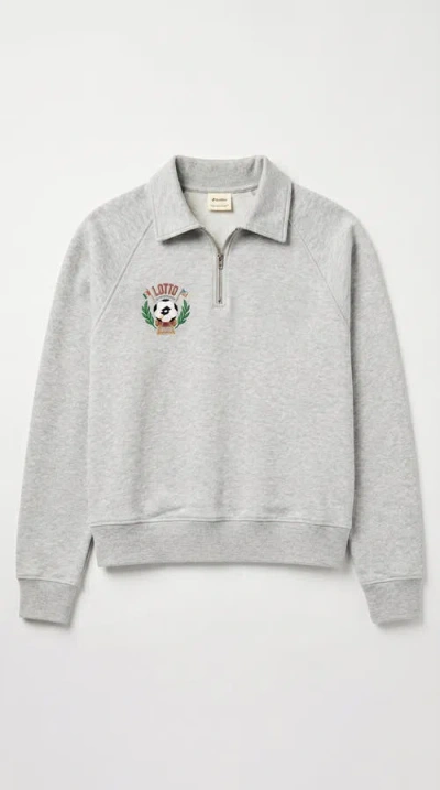 Lotto Opening Act 1/4 Zip Mens Sweatshirt In Gray