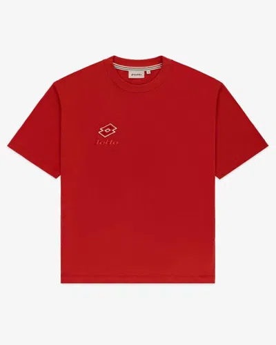 Lotto Short Sleeve T-shirt In Clay Red