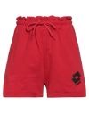 Lotto Woman Shorts & Bermuda Shorts Red Size S Cotton In Red