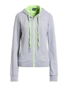 Lotto Woman Sweatshirt Light Grey Size L Cotton, Elastane In Gold