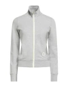 Lotto Woman Sweatshirt Light Grey Size Xl Cotton, Elastane In Gray